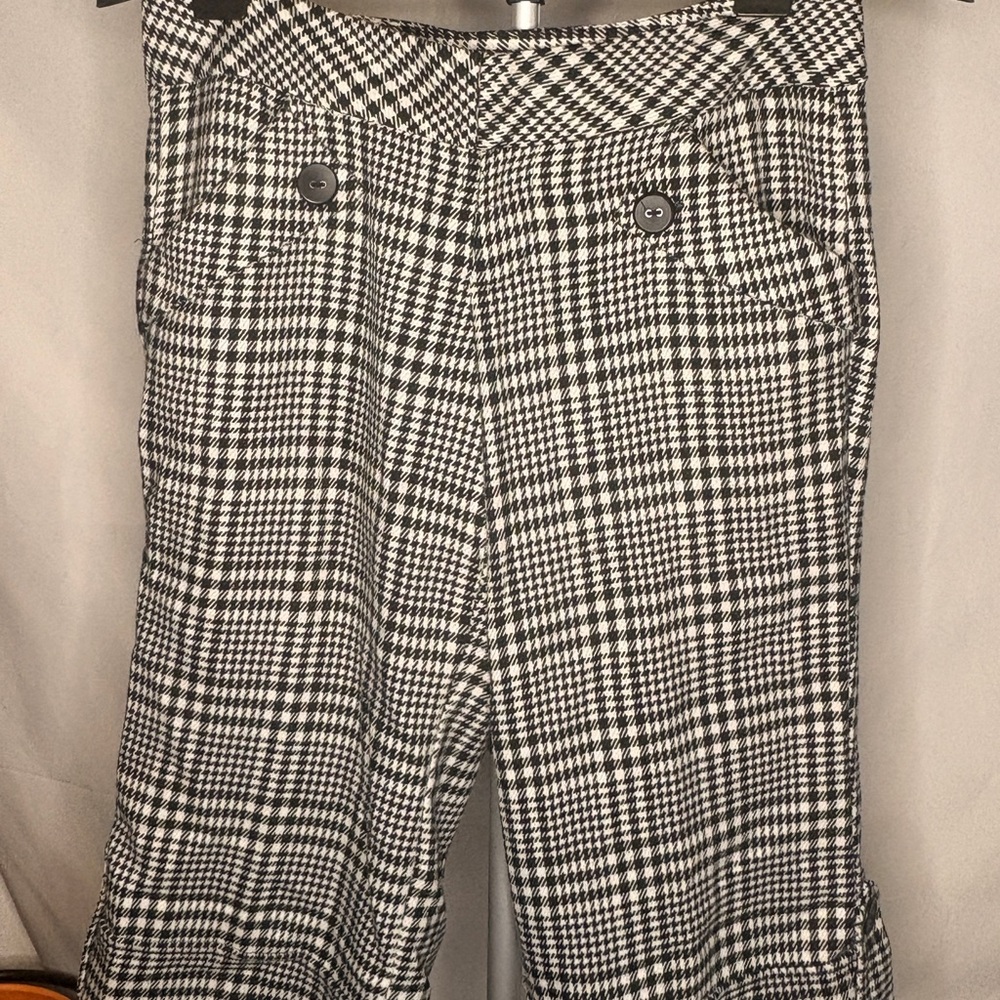 Daytrip Black and White Houndstooth Trousers